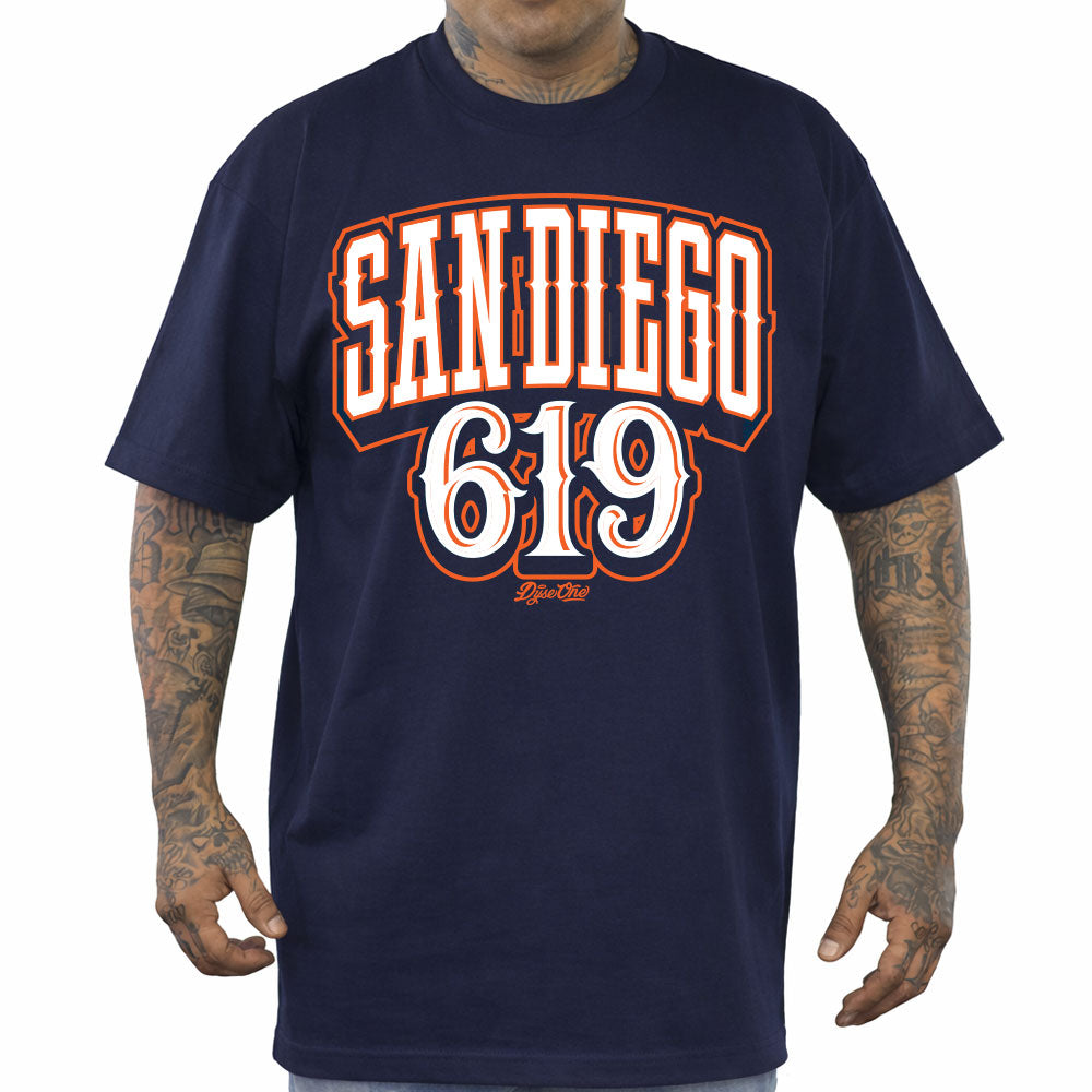 Dyse One San Diego 619 Blocks Heavyweight Tee Navy