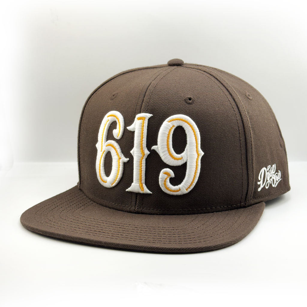 Dyse One San Diego 619 Snapback Hat Brown