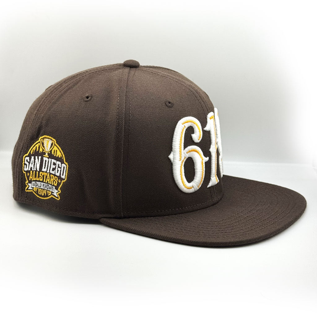 Dyse One San Diego 619 Snapback Hat Brown