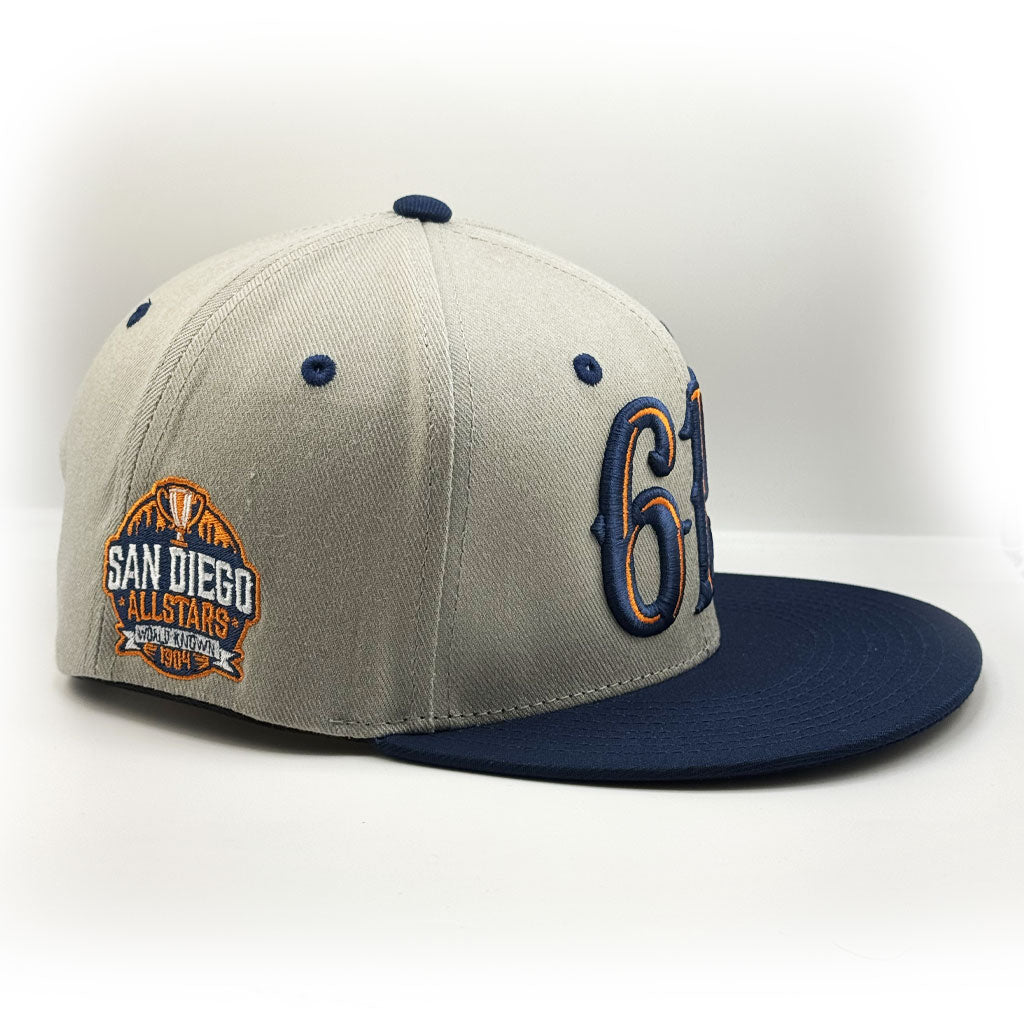 Dyse One San Diego 619 Snapback Hat Grey