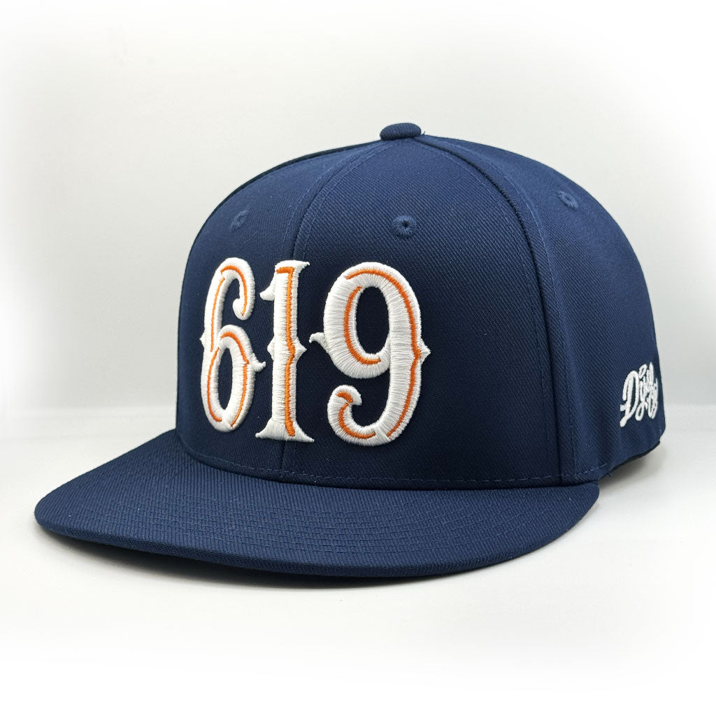 Dyse One San Diego 619 Snapback Hat Navy