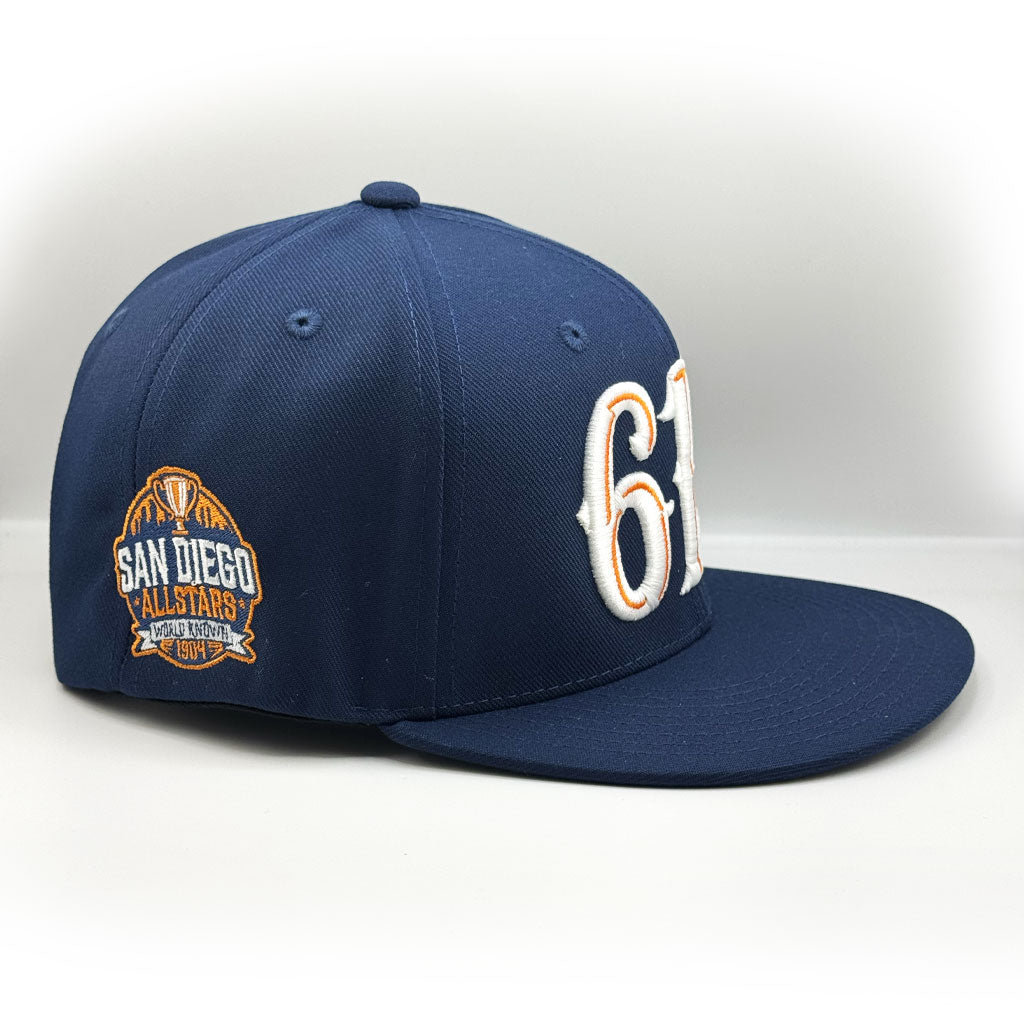 Dyse One San Diego 619 Snapback Hat Navy