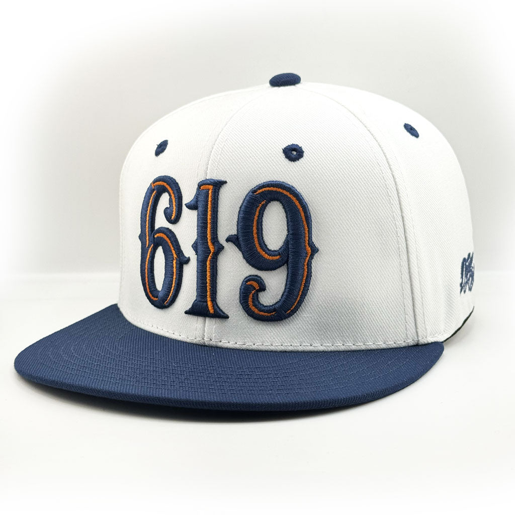 Dyse One San Diego 619 Snapback Hat White
