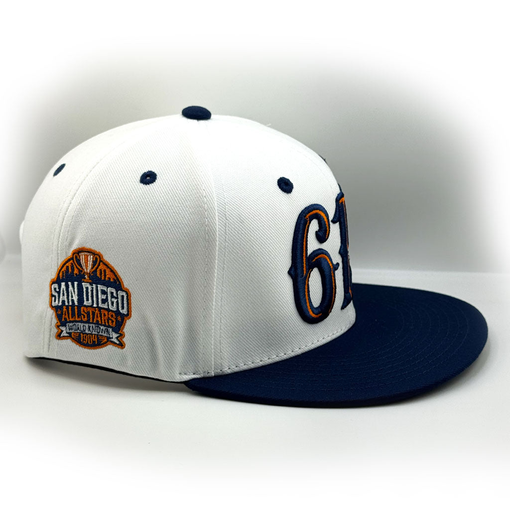 Dyse One San Diego 619 Snapback Hat White