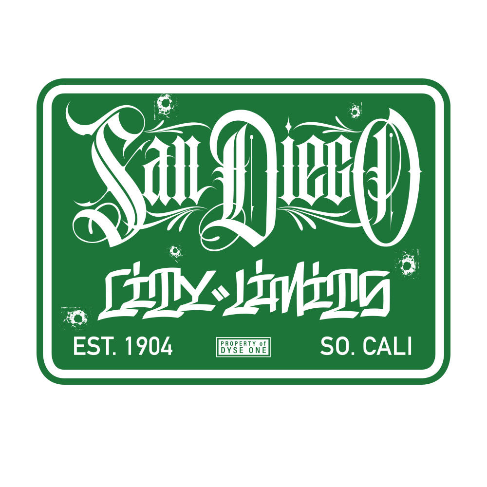 Dyse One San Diego City Limit Sign