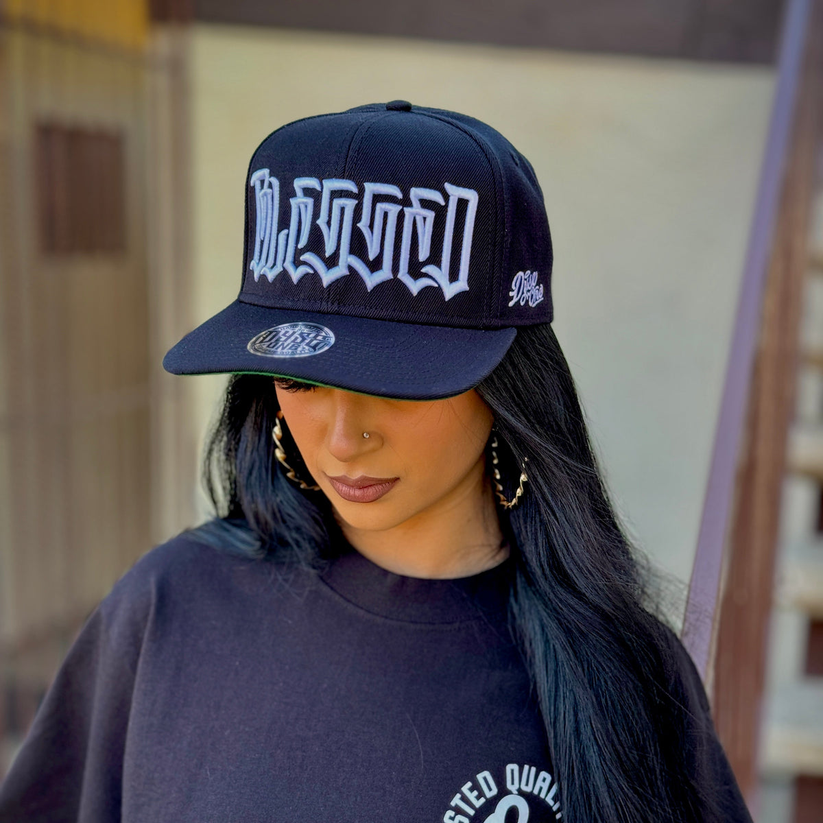 Dyse One Blessed Snapback Hat - Black