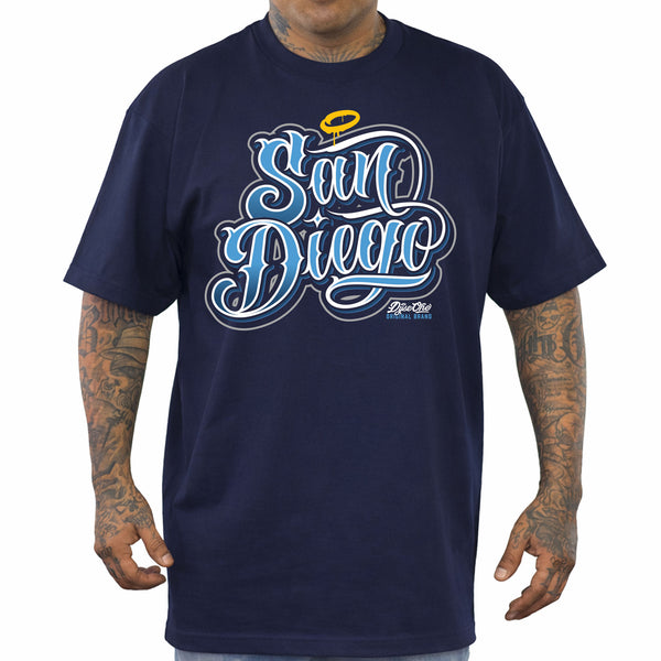 Dyse One San Diego Script Heavyweight Tee Navy – Official Dyse One
