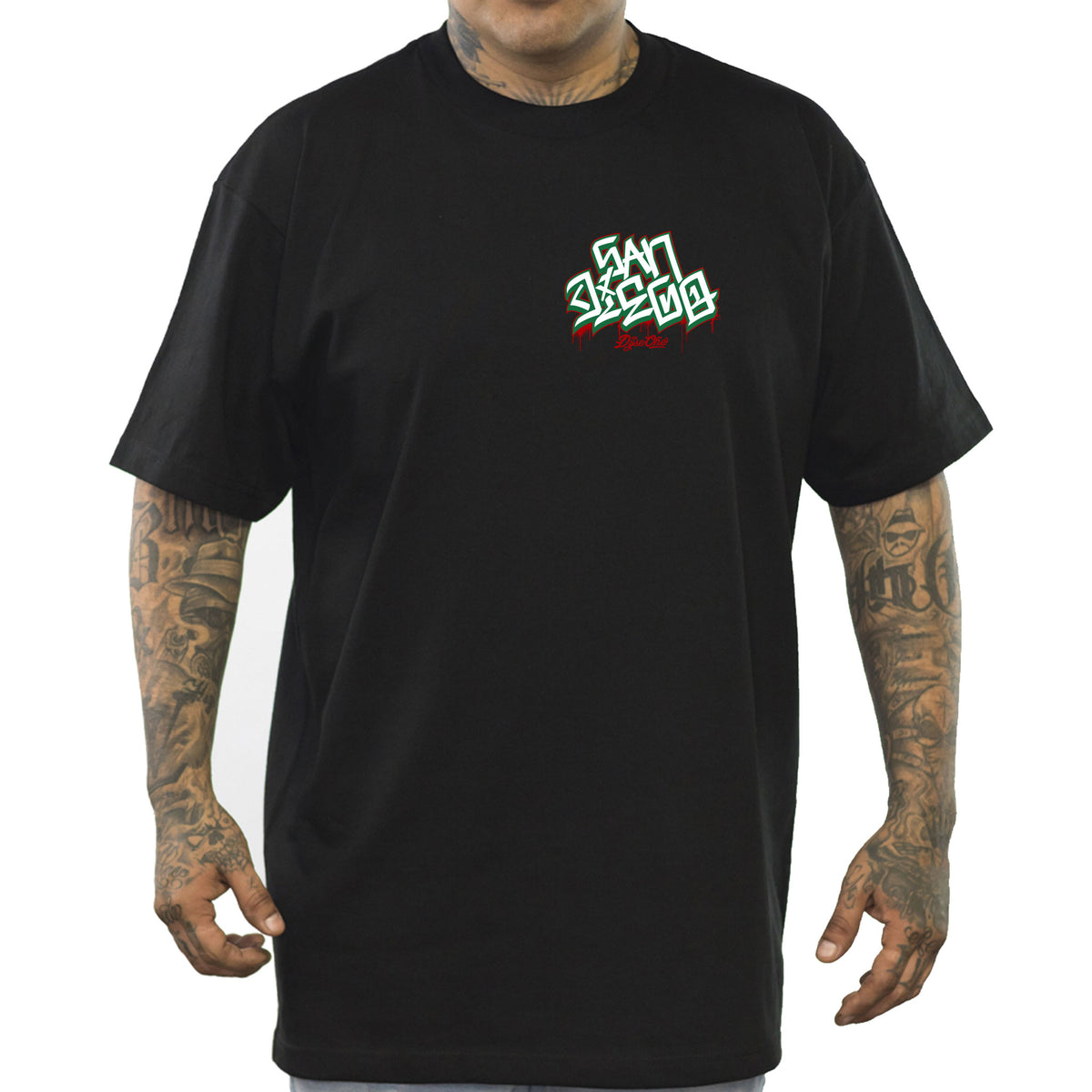 Dyse One San Diego Eagle Rose  Heavyweight Tee Black