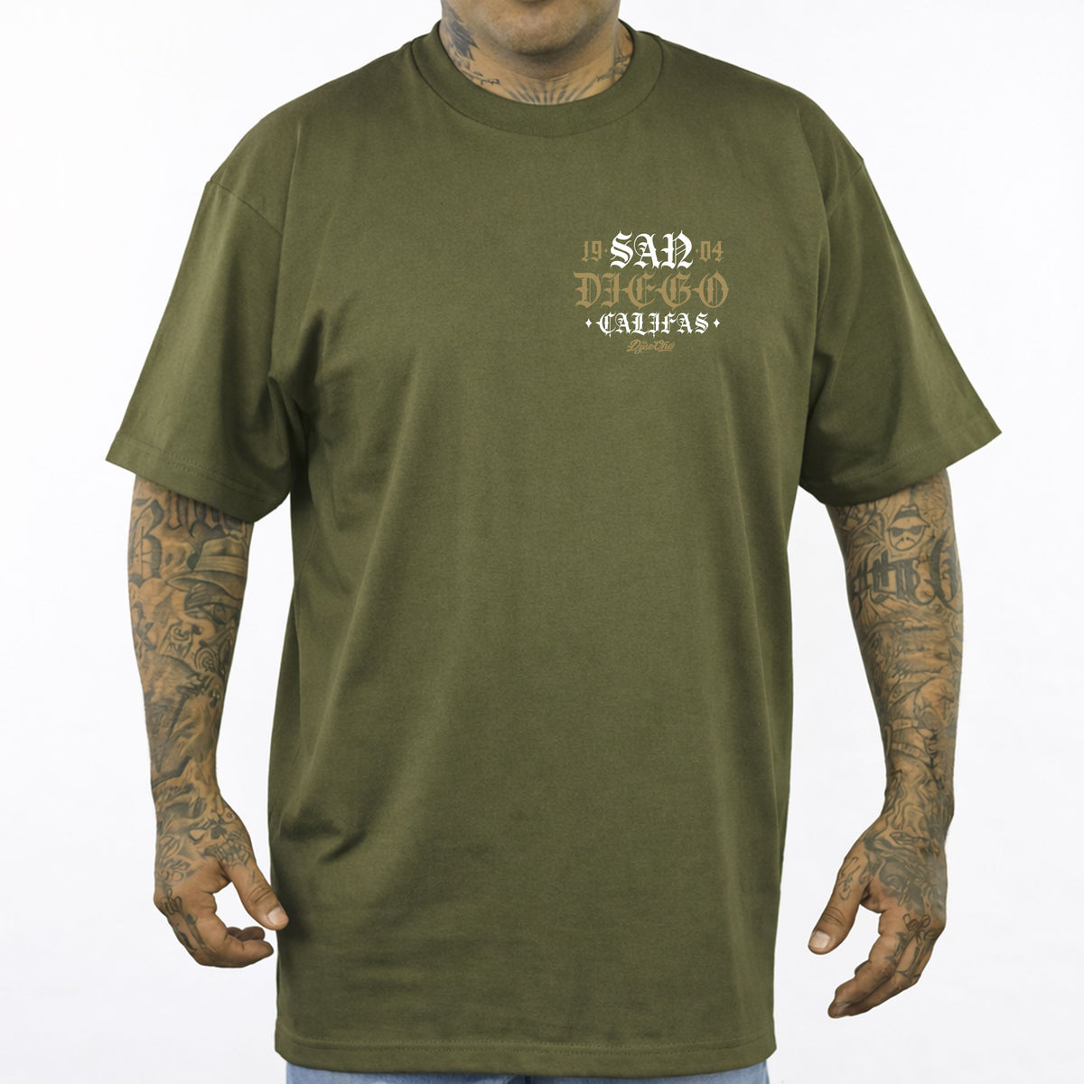 Dyse One San Diego Swinger  Heavyweight Tee Olive