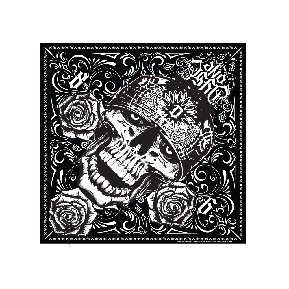 Dyse One Skully Bandana Black