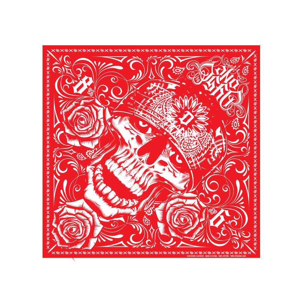 Dyse One Skully Bandana Red